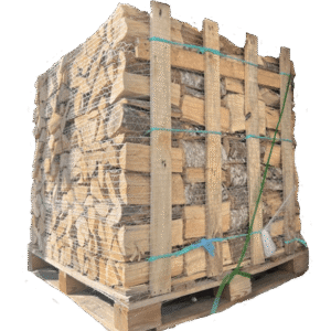 25 cm trockenes Brennholz in Paletten für Öfen