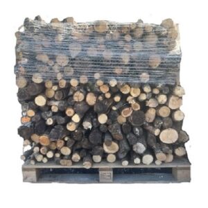Holzkohle, 50 cm, trockene Hartholzpalette, bereit zum Brennen