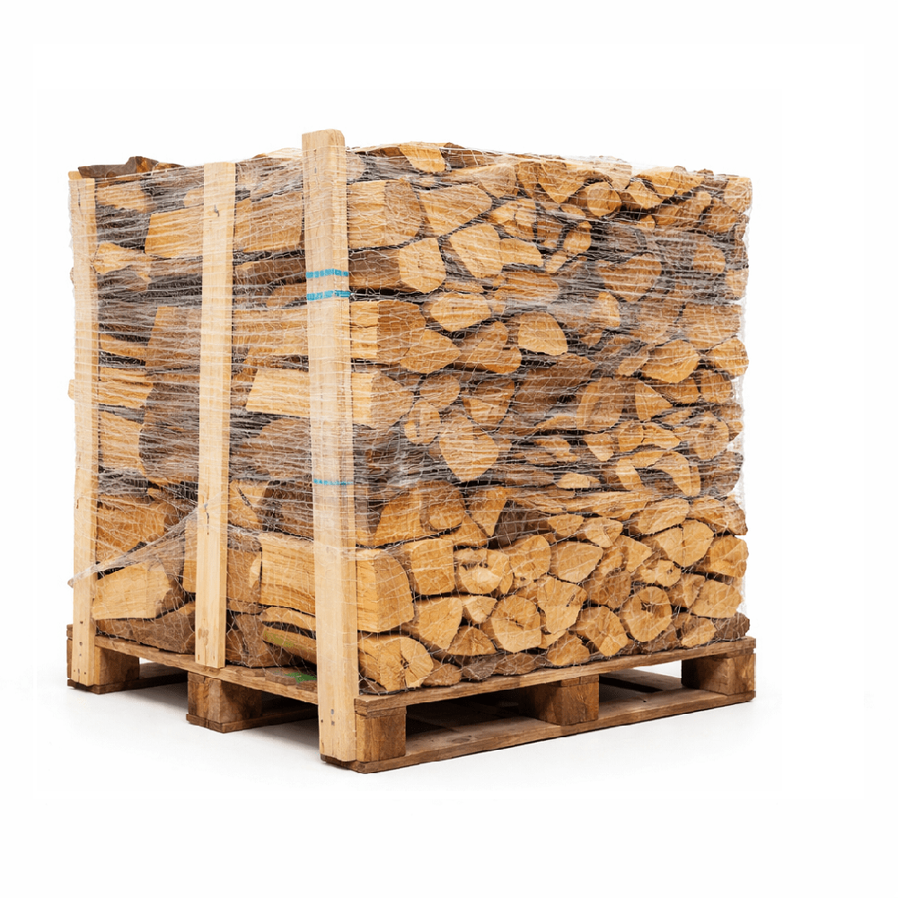 Palette mit trockenem Brennholz – Brennstoffe Weddeling