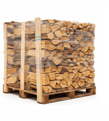 Palette mit trockenem Brennholz – Brennstoffe Weddeling